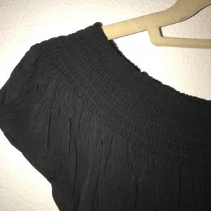 Off The Shoulder Black Dress